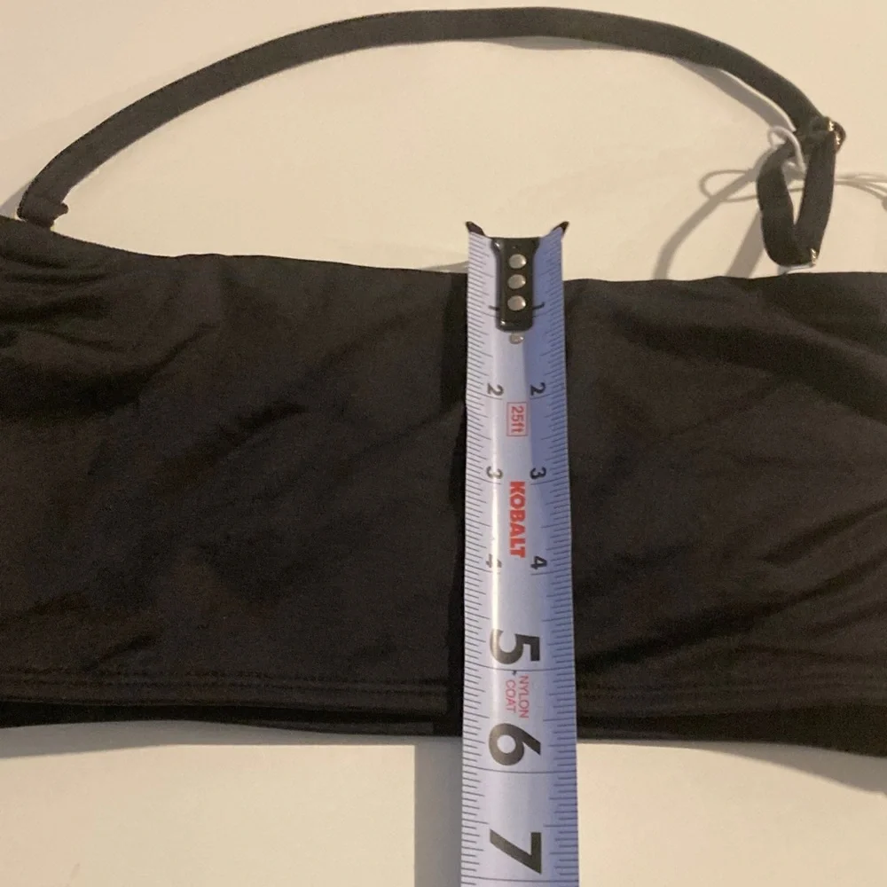NEW Monday Swimwear BORA BORA BANDEAU TOP BLACK